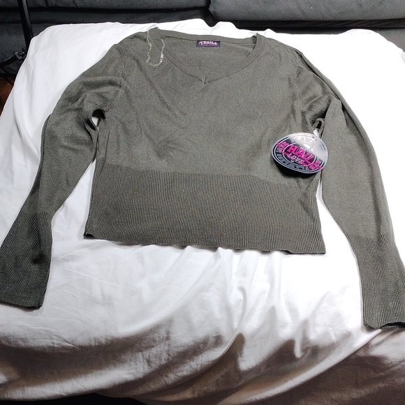 NWT Thrill women's cropped sweater size 3X - Picture 1 of 10